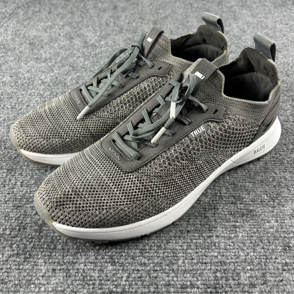 True Linkswear All Day Knit II Golf Shoes Mens 13 Grey Spikeless Breathable